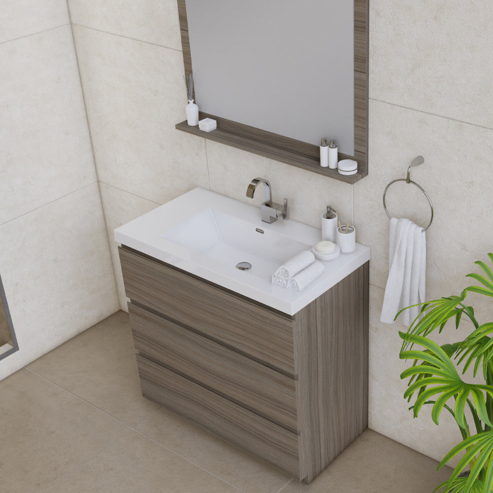 Alya Bath Paterno 36" Modern Freestanding Bathroom Vanity