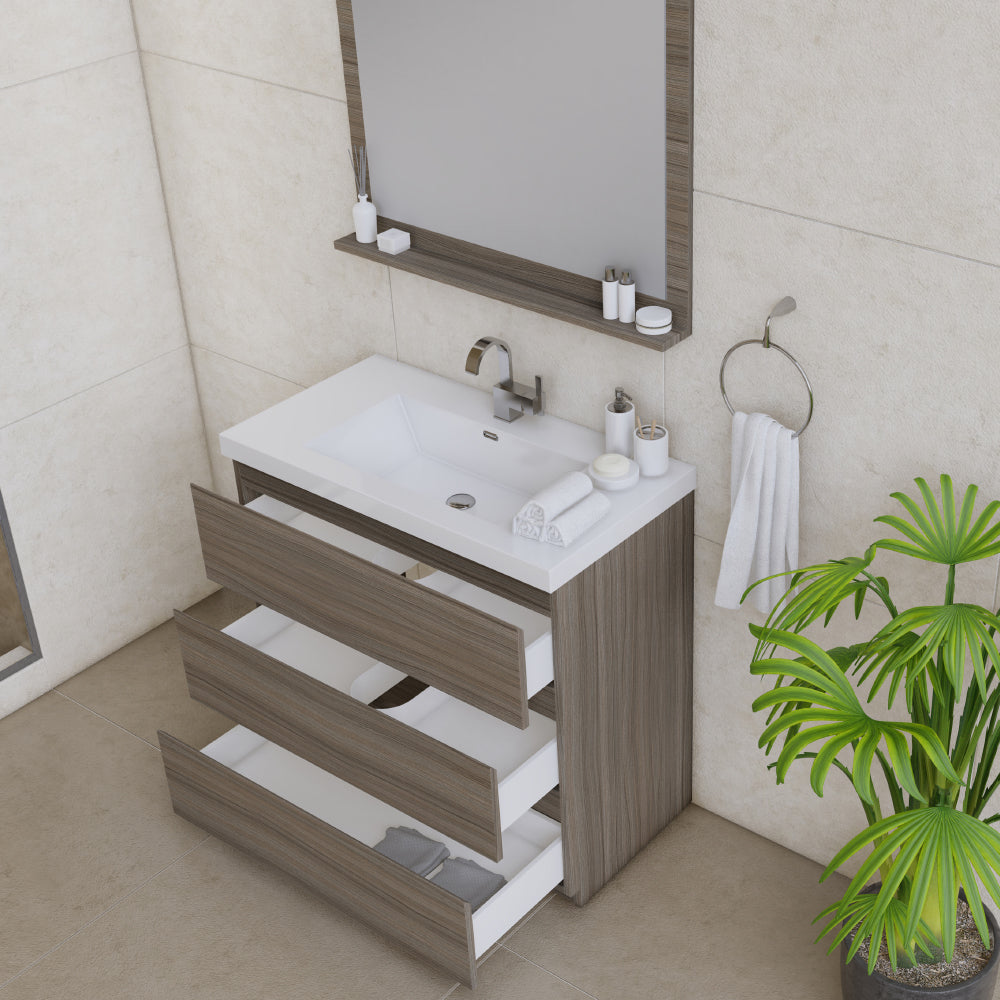 Alya Bath Paterno 36" Modern Freestanding Bathroom Vanity