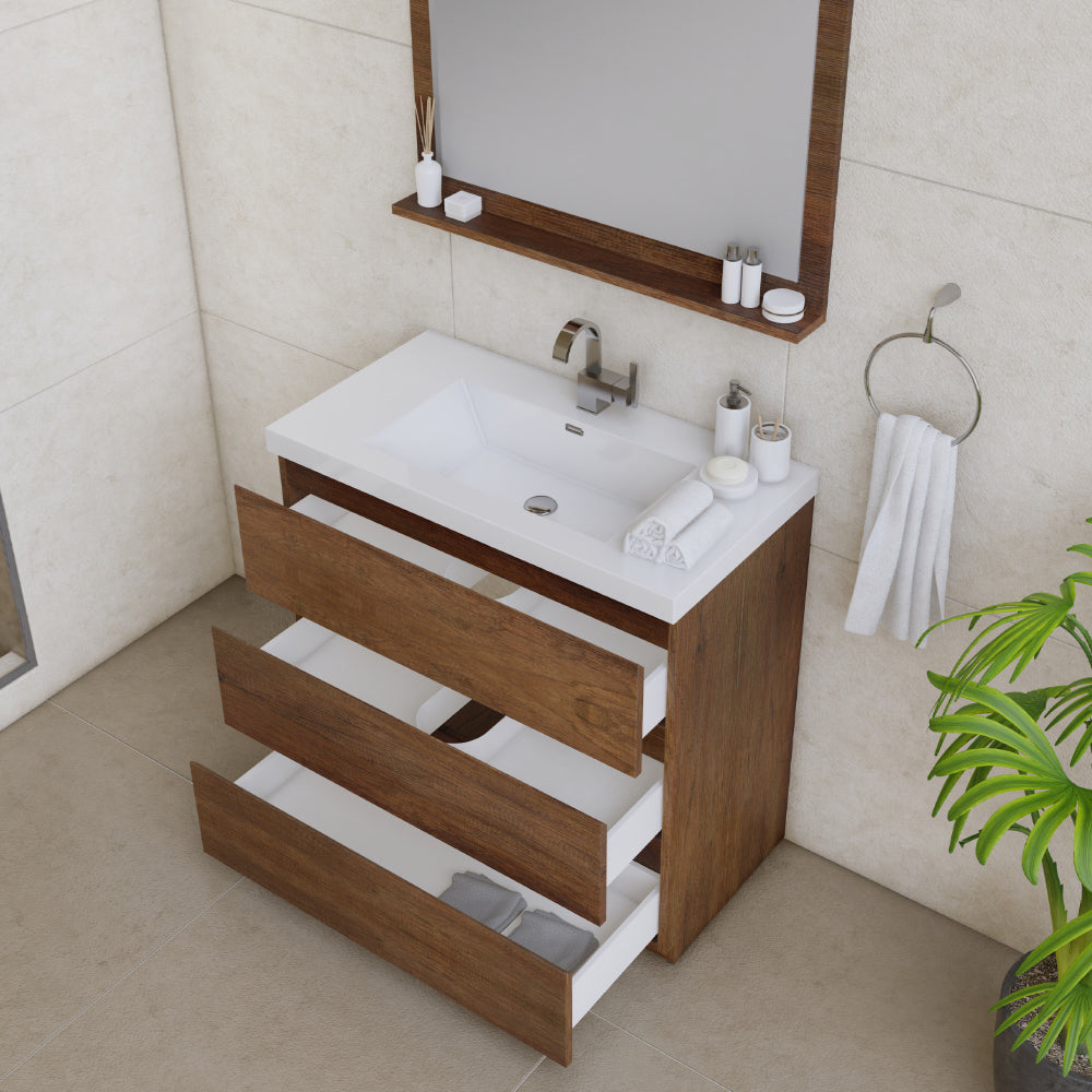 Alya Bath Paterno 36" Modern Freestanding Bathroom Vanity