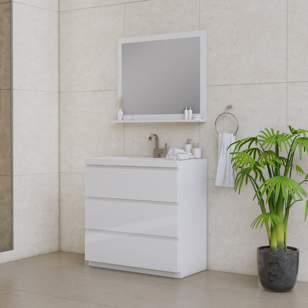 Alya Bath Paterno 36" Modern Freestanding Bathroom Vanity