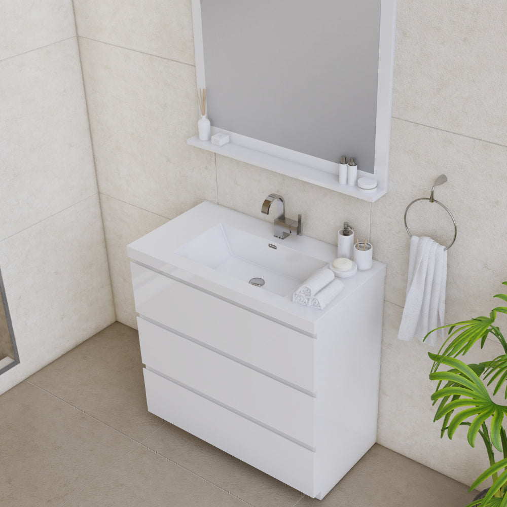 Alya Bath Paterno 36" Modern Freestanding Bathroom Vanity