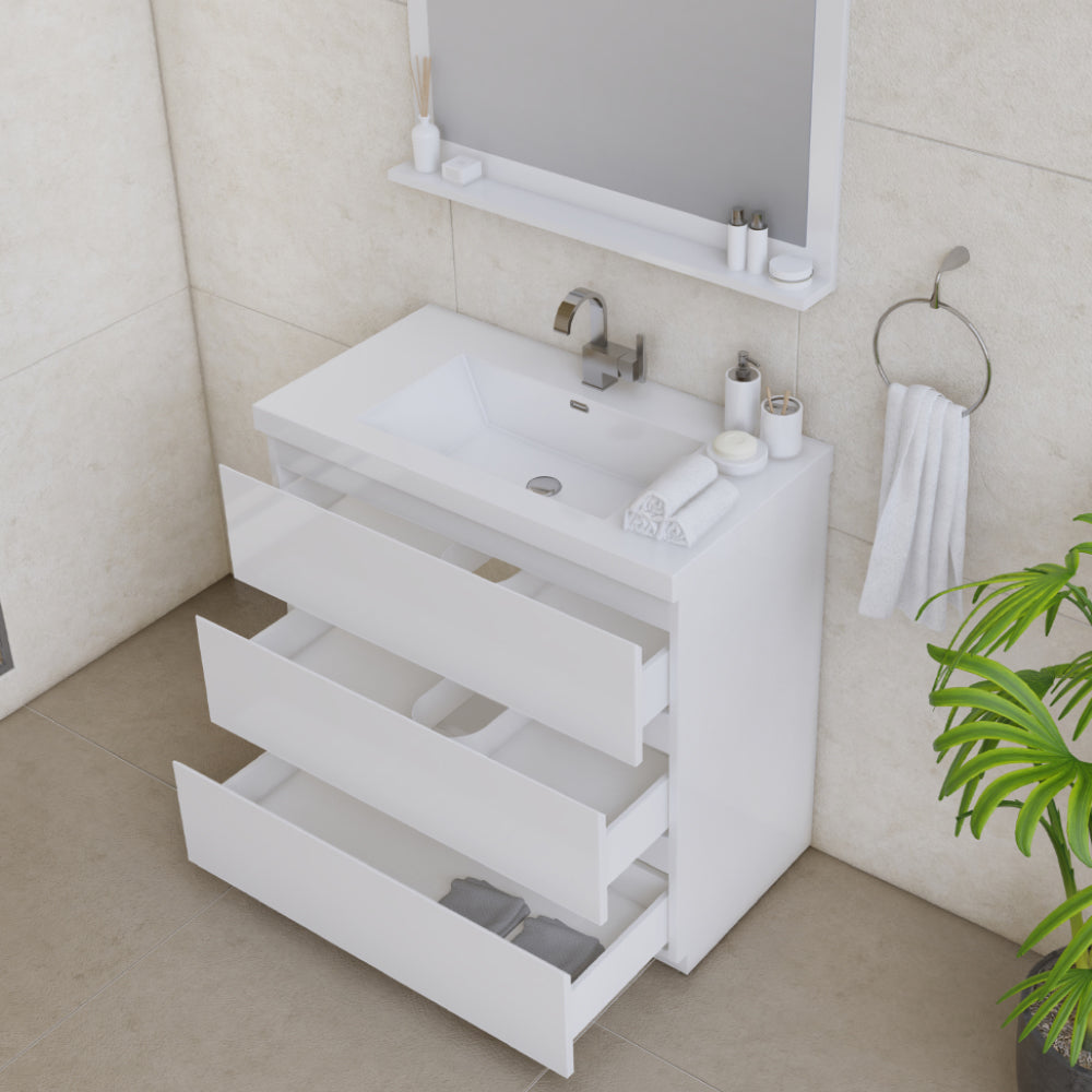 Alya Bath Paterno 36" Modern Freestanding Bathroom Vanity