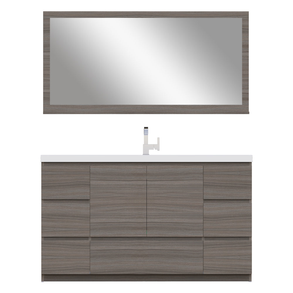 Alya Bath Paterno 60" Modern Freestanding Single Bathroom Vanity