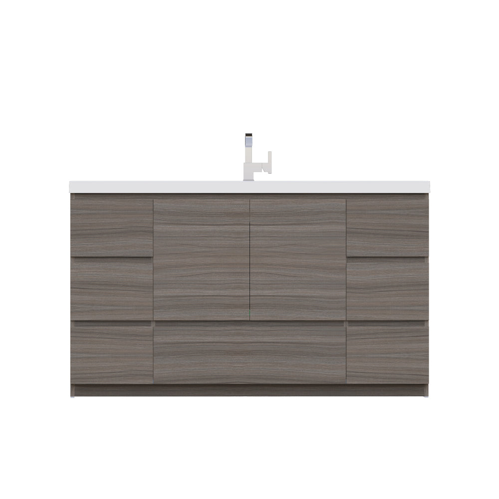 Alya Bath Paterno 60" Modern Freestanding Single Bathroom Vanity