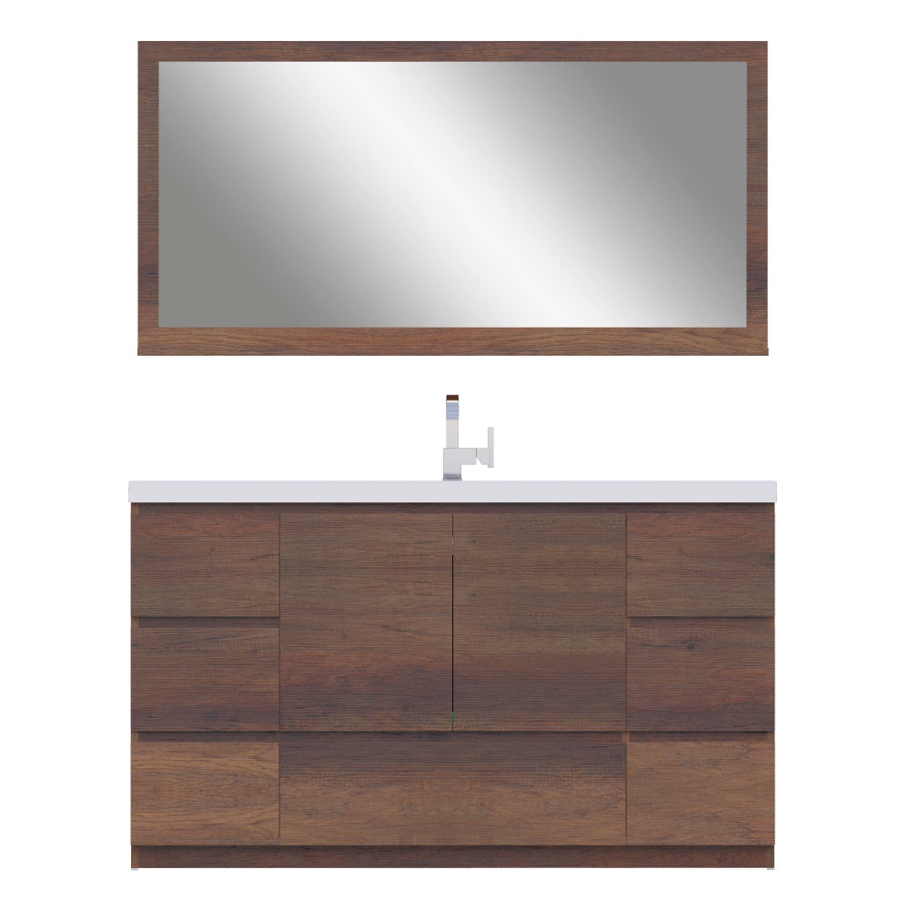 Alya Bath Paterno 60" Modern Freestanding Single Bathroom Vanity