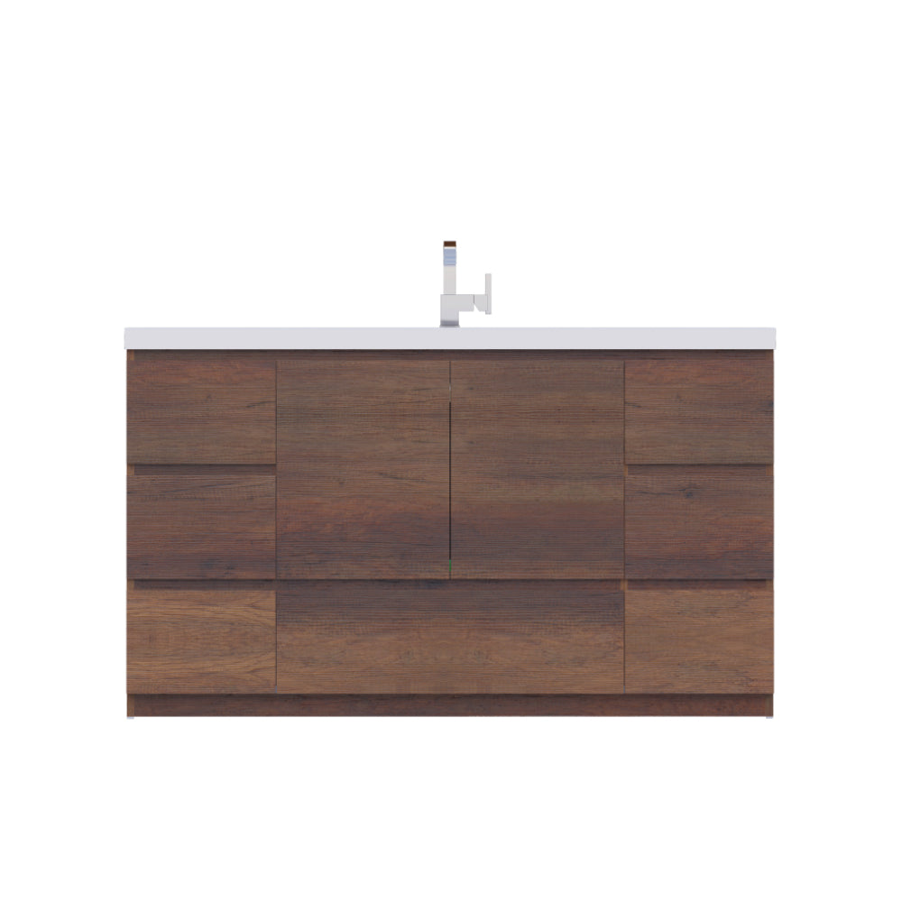 Alya Bath Paterno 60" Modern Freestanding Single Bathroom Vanity