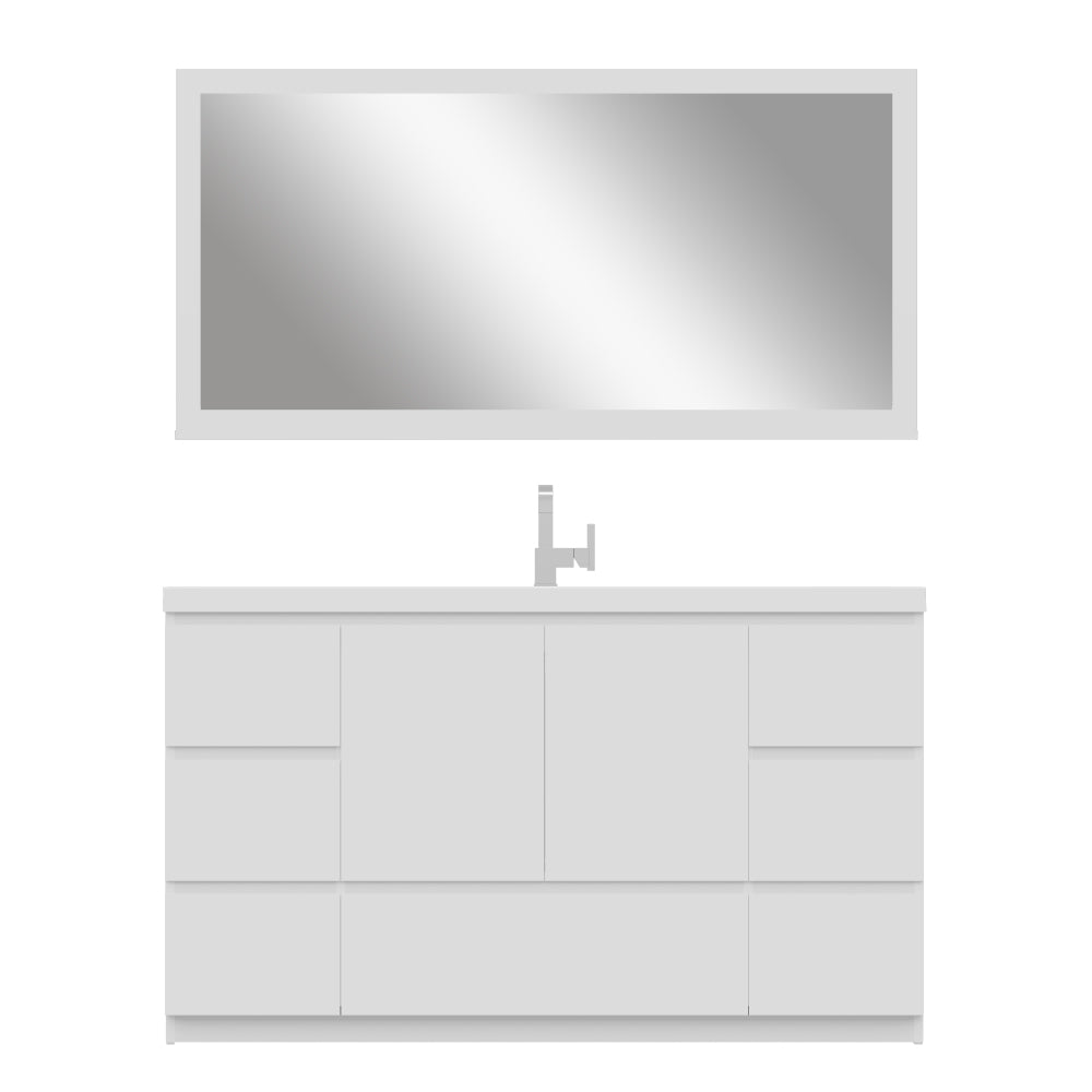 Alya Bath Paterno 60" Modern Freestanding Single Bathroom Vanity