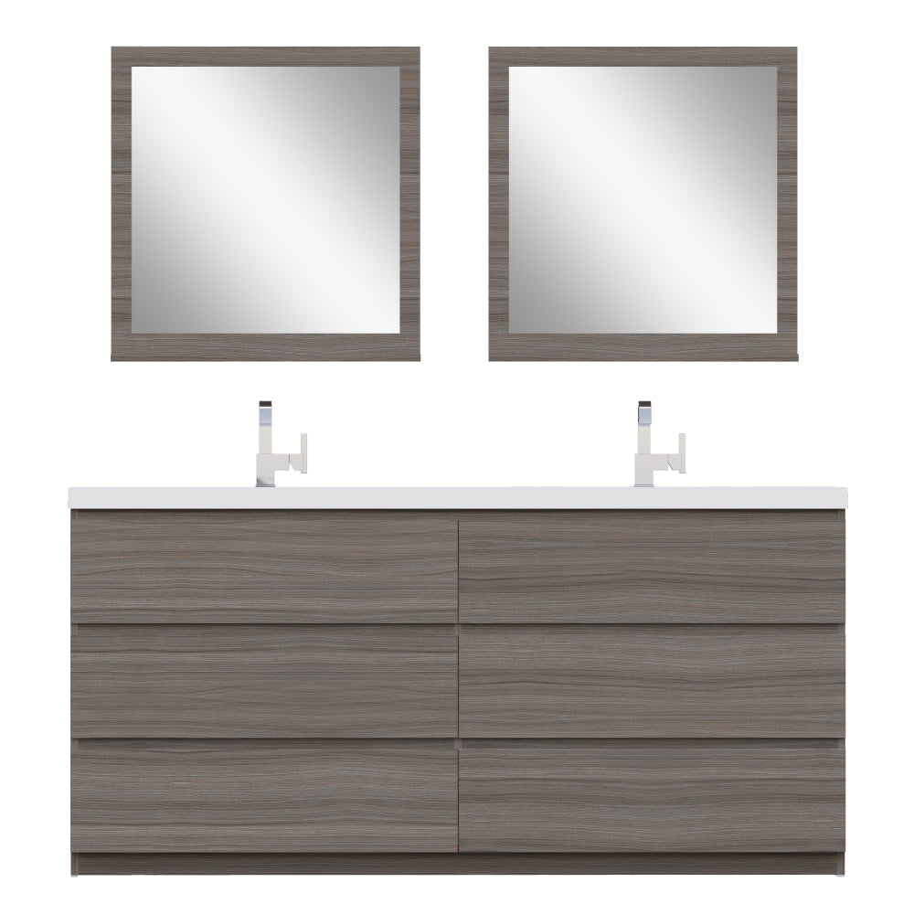 Alya Bath Paterno 72" Modern Freestanding Bathroom Vanity