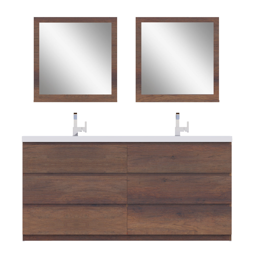 Alya Bath Paterno 72" Modern Freestanding Bathroom Vanity