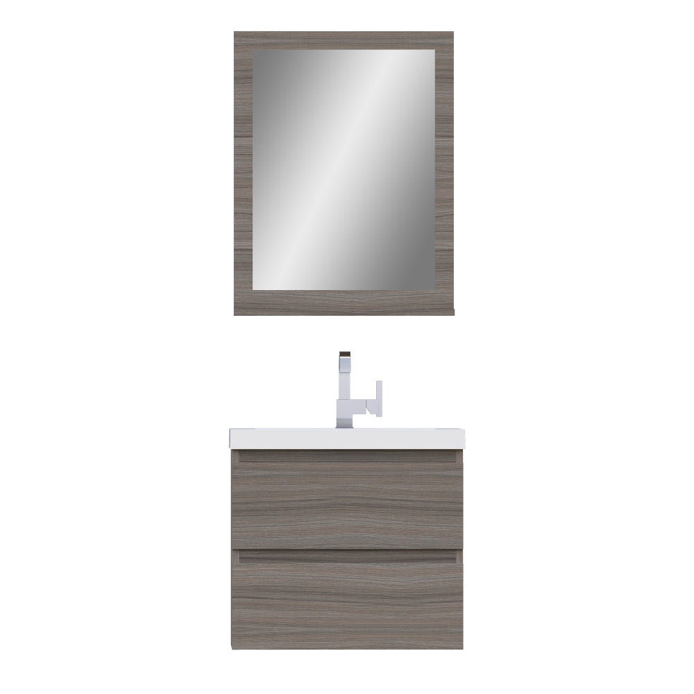 Alya Bath Paterno 24" Modern Wall Mounted Bathroom Vanity