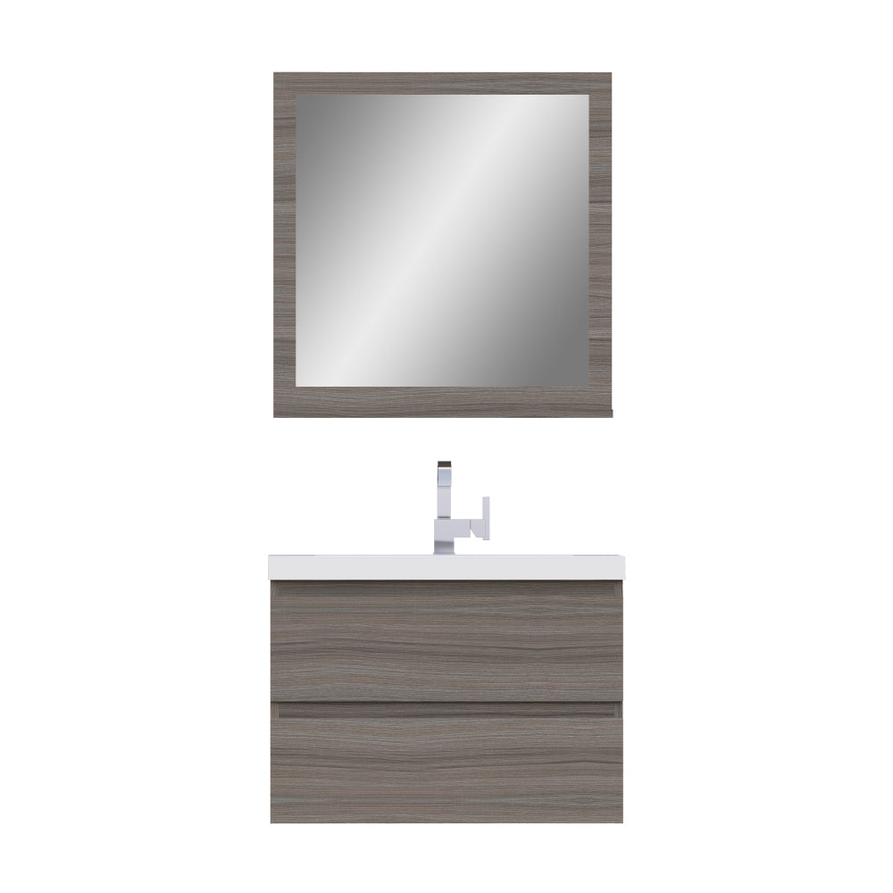 Alya Bath Paterno 30" Modern Wall Mounted Bathroom Vanity