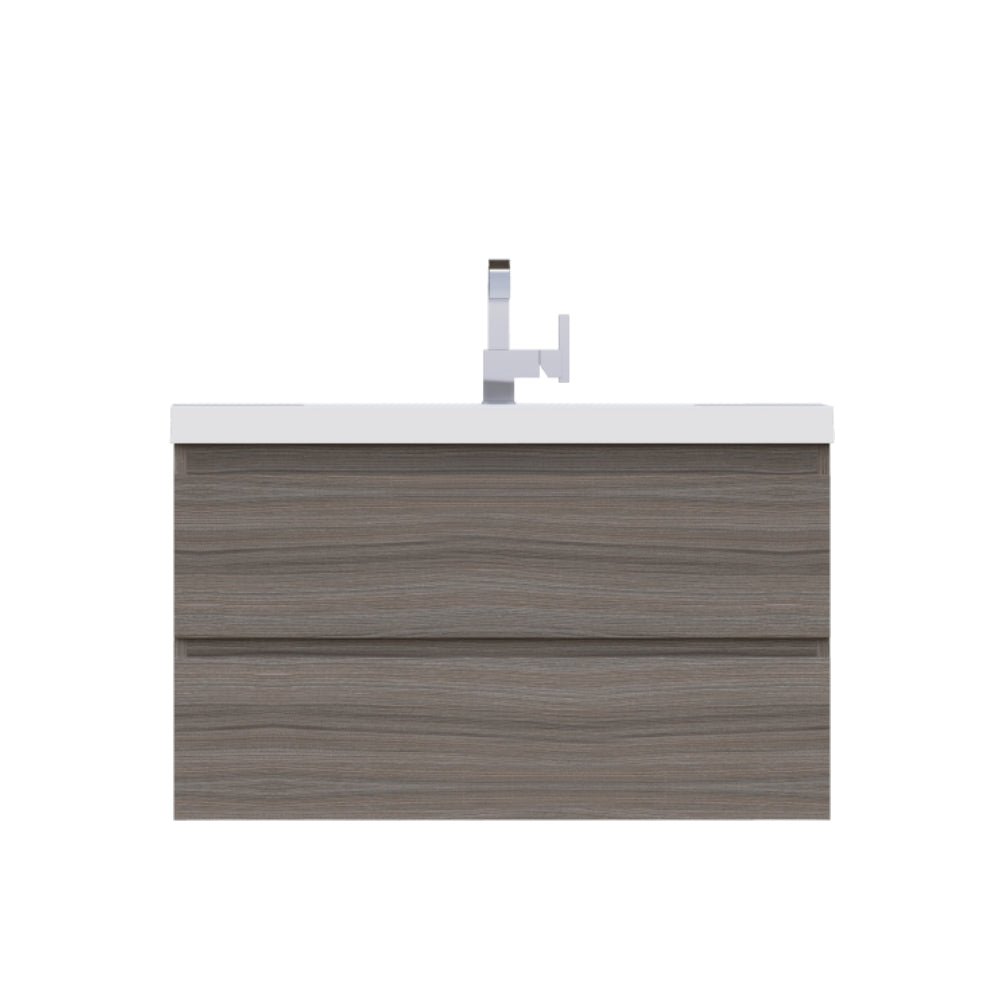 Alya Bath Paterno 36" Modern Wall Mounted Bathroom Vanity