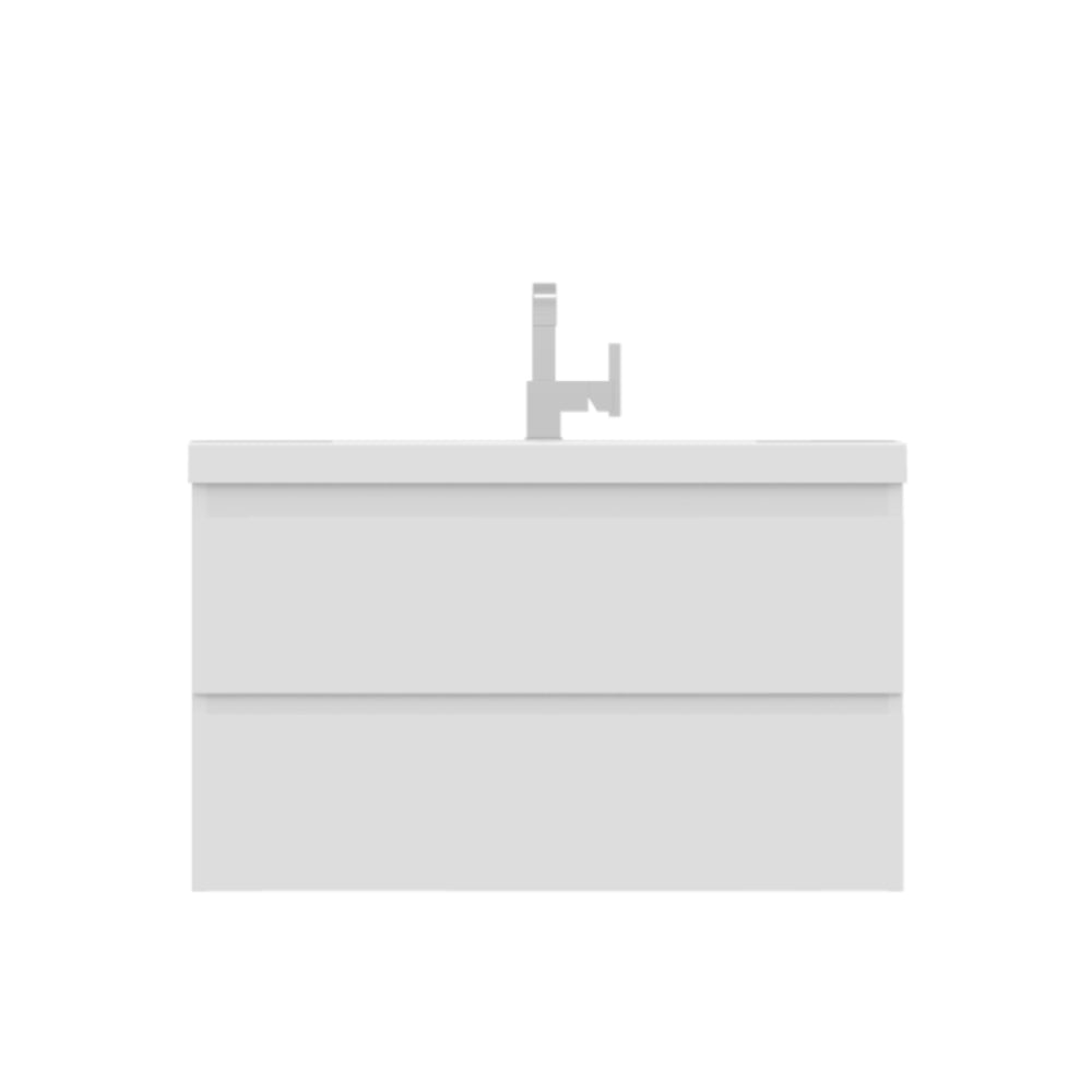 Alya Bath Paterno 36" Modern Wall Mounted Bathroom Vanity