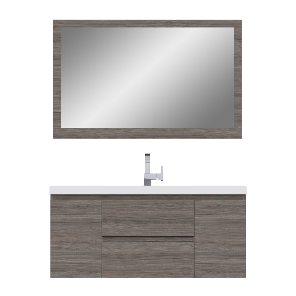 Alya Bath Paterno 48" Modern Wall Mounted Bathroom Vanity