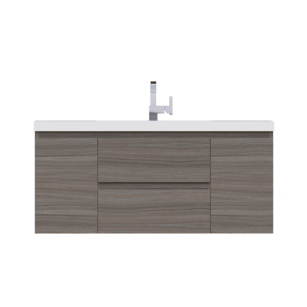 Alya Bath Paterno 48" Modern Wall Mounted Bathroom Vanity