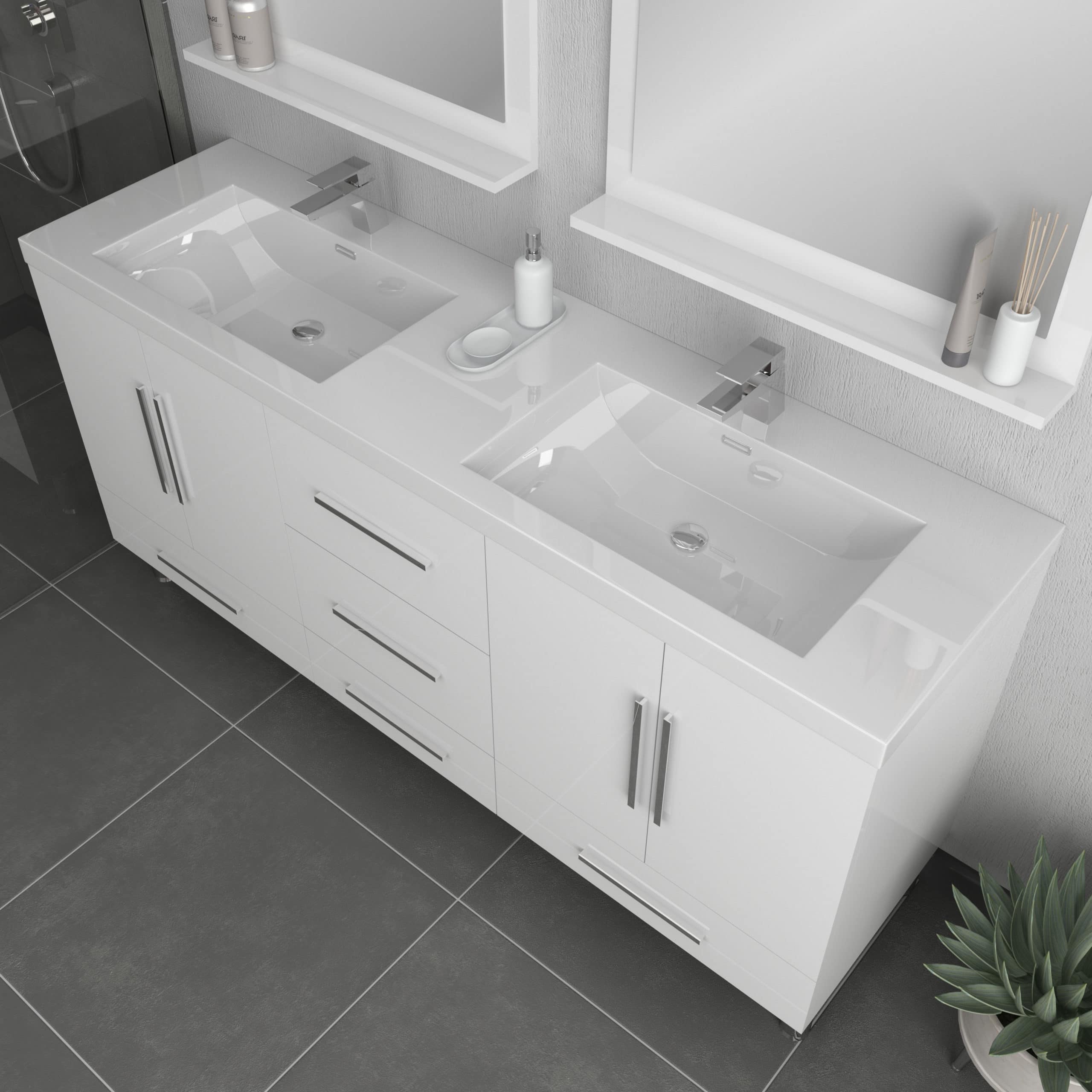 Alya Bath Ripley 72" Double Vanity with Sink