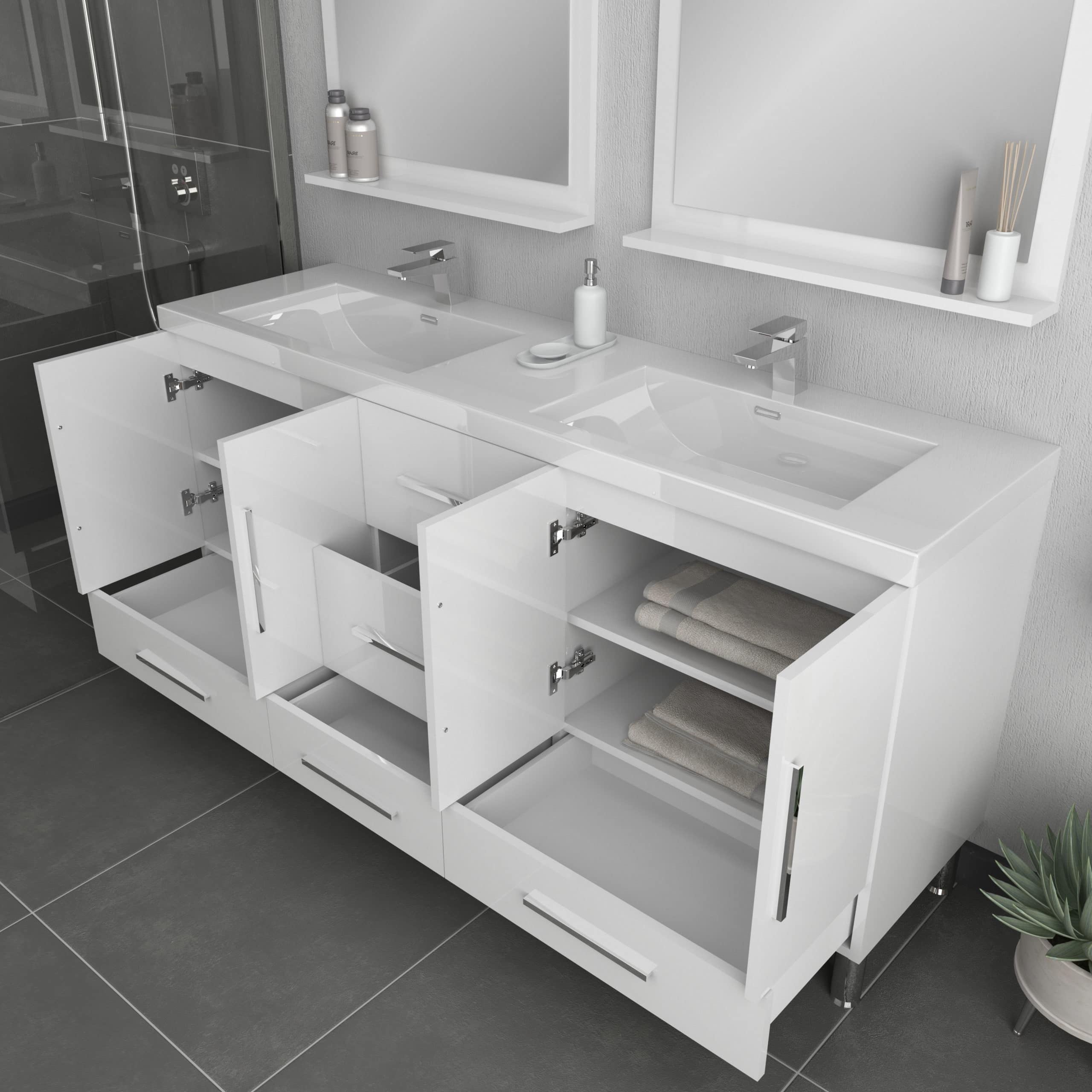 Alya Bath Ripley 72" Double Vanity with Sink