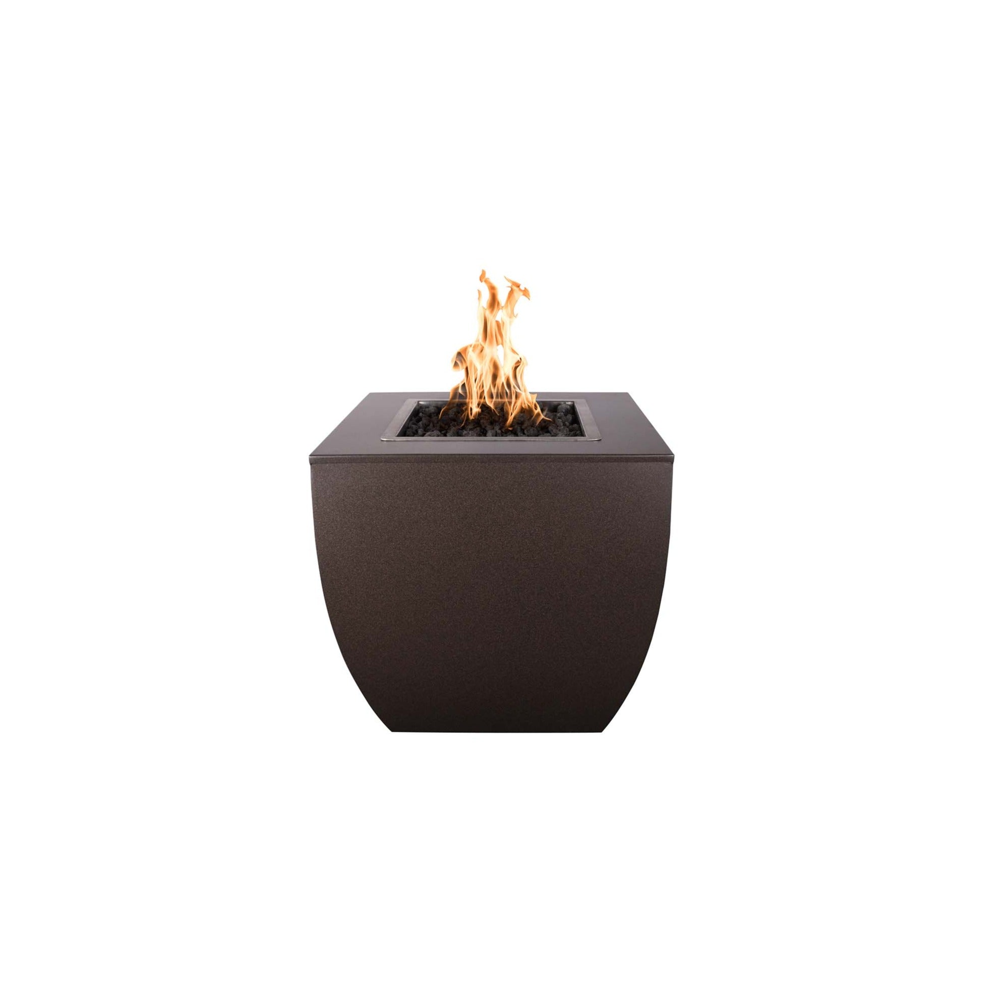 The Outdoor Plus 36" Square Avalon Tall Fire Pit - Copper