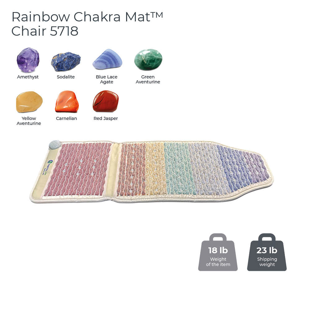 HealthyLine Rainbow Chakra Mat™ Chair 5718 Firm – Photon PEMF InfraMat Pro®