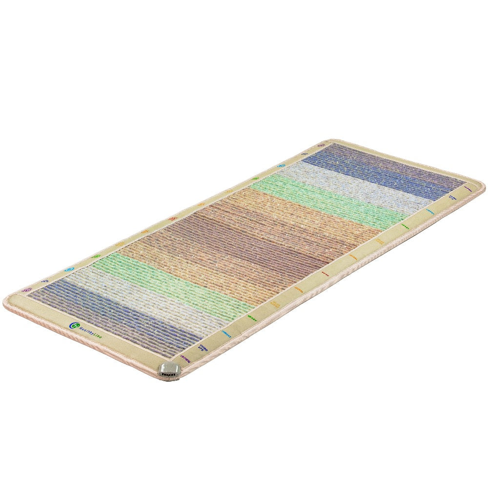HealthyLine Chakra-Mat™ Large 7632 Firm - PEMF Inframat Pro® Rainbow Mat with Chakra Symbols