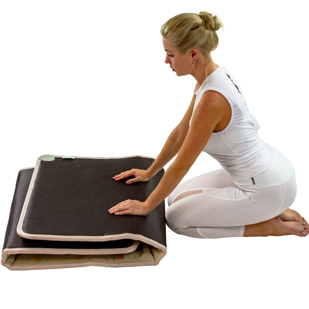 HealthyLine Chakra-Mat™ Large 7632 Firm - PEMF Inframat Pro® Rainbow Mat with Chakra Symbols
