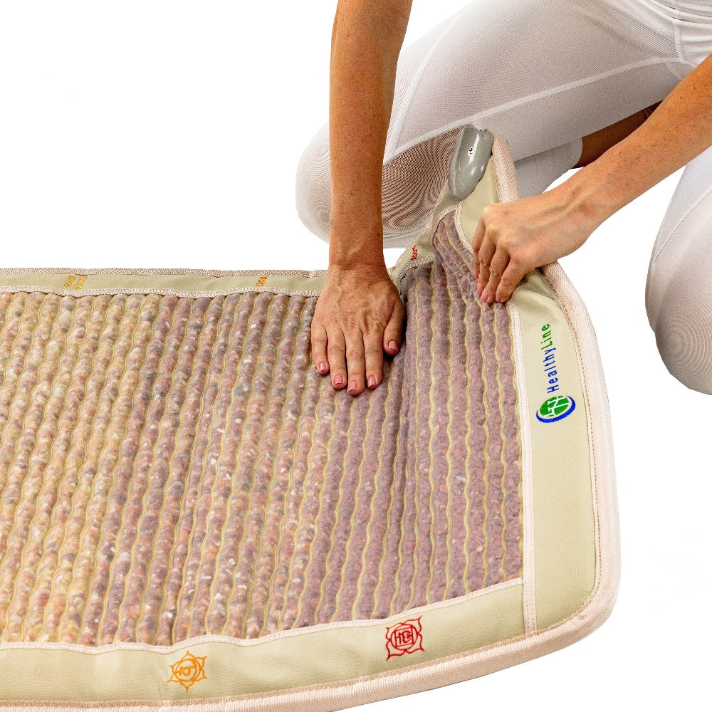HealthyLine Chakra-Mat™ Large 7632 Firm - PEMF Inframat Pro® Rainbow Mat with Chakra Symbols