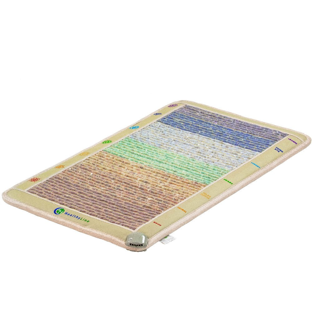 HealthyLine Chakra-Mat™ Small 4224 Firm - PEMF Inframat Pro® Rainbow Mat with Chakra Symbols