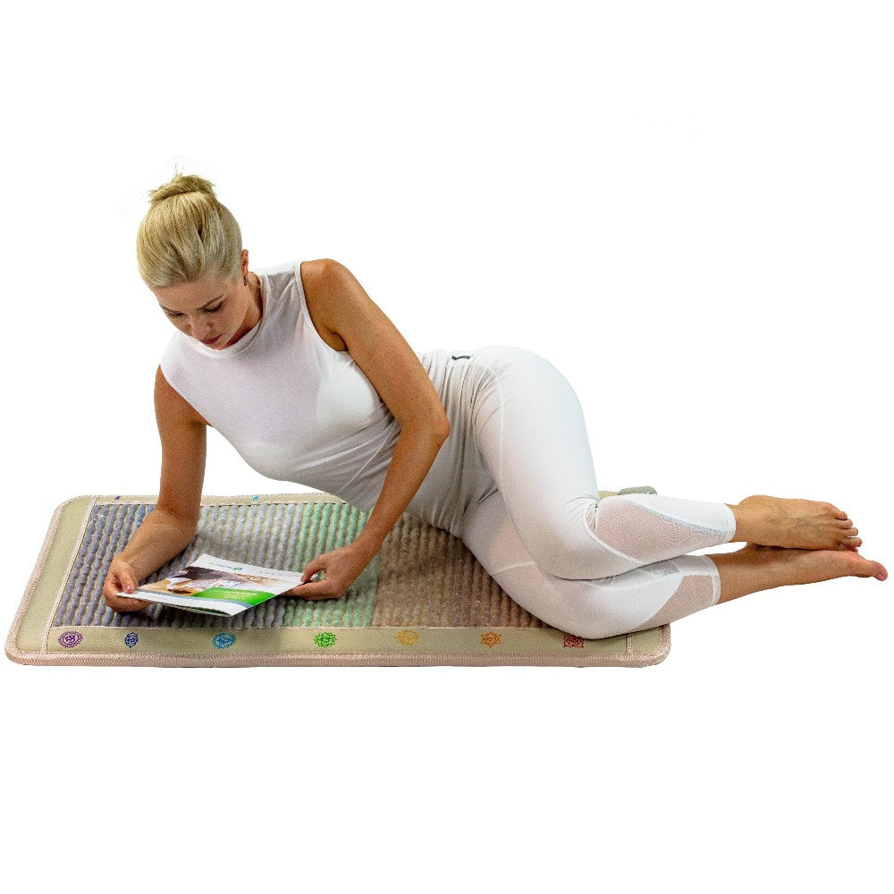 HealthyLine Chakra-Mat™ Small 4224 Firm - PEMF Inframat Pro® Rainbow Mat with Chakra Symbols