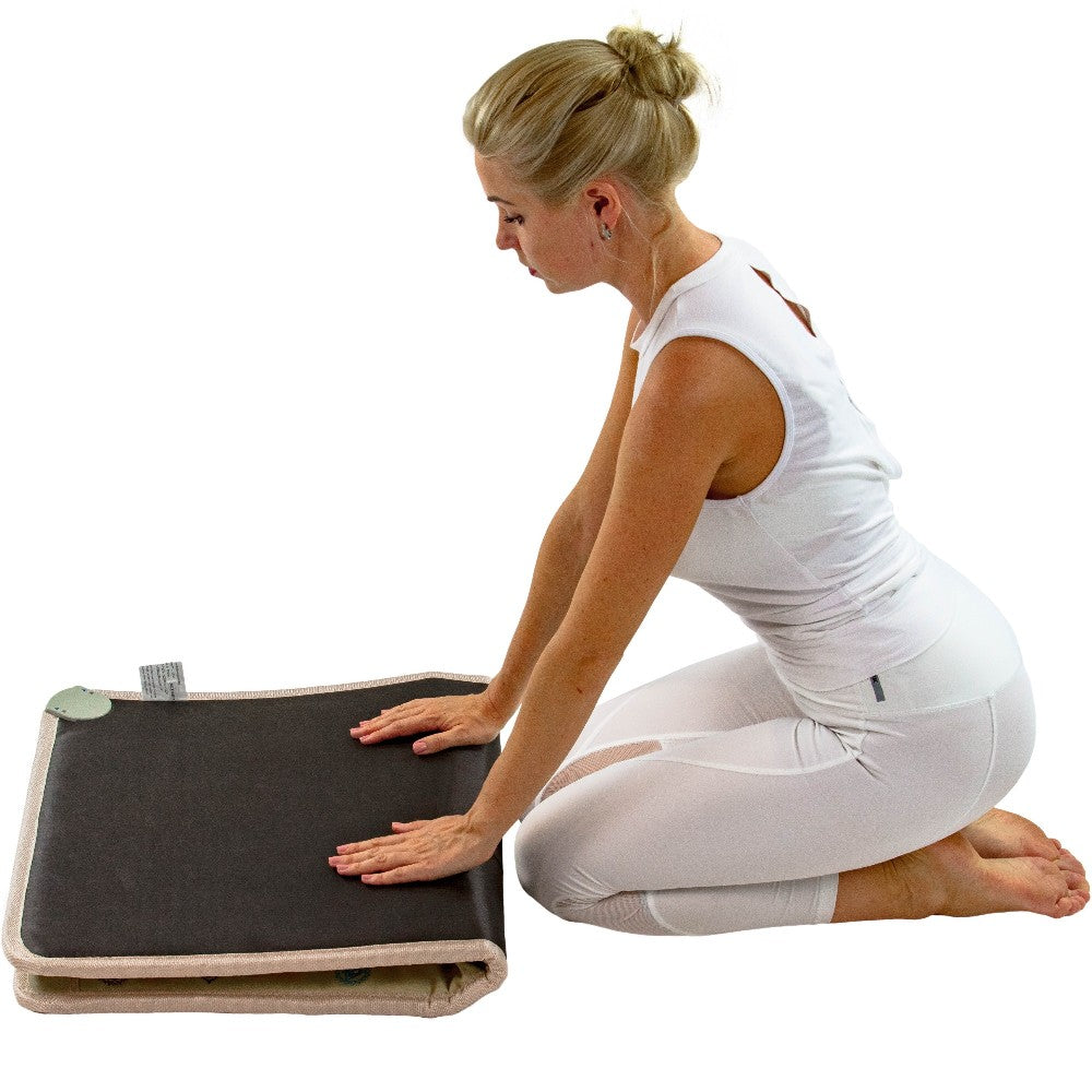 HealthyLine Chakra-Mat™ Small 4224 Firm - PEMF Inframat Pro® Rainbow Mat with Chakra Symbols