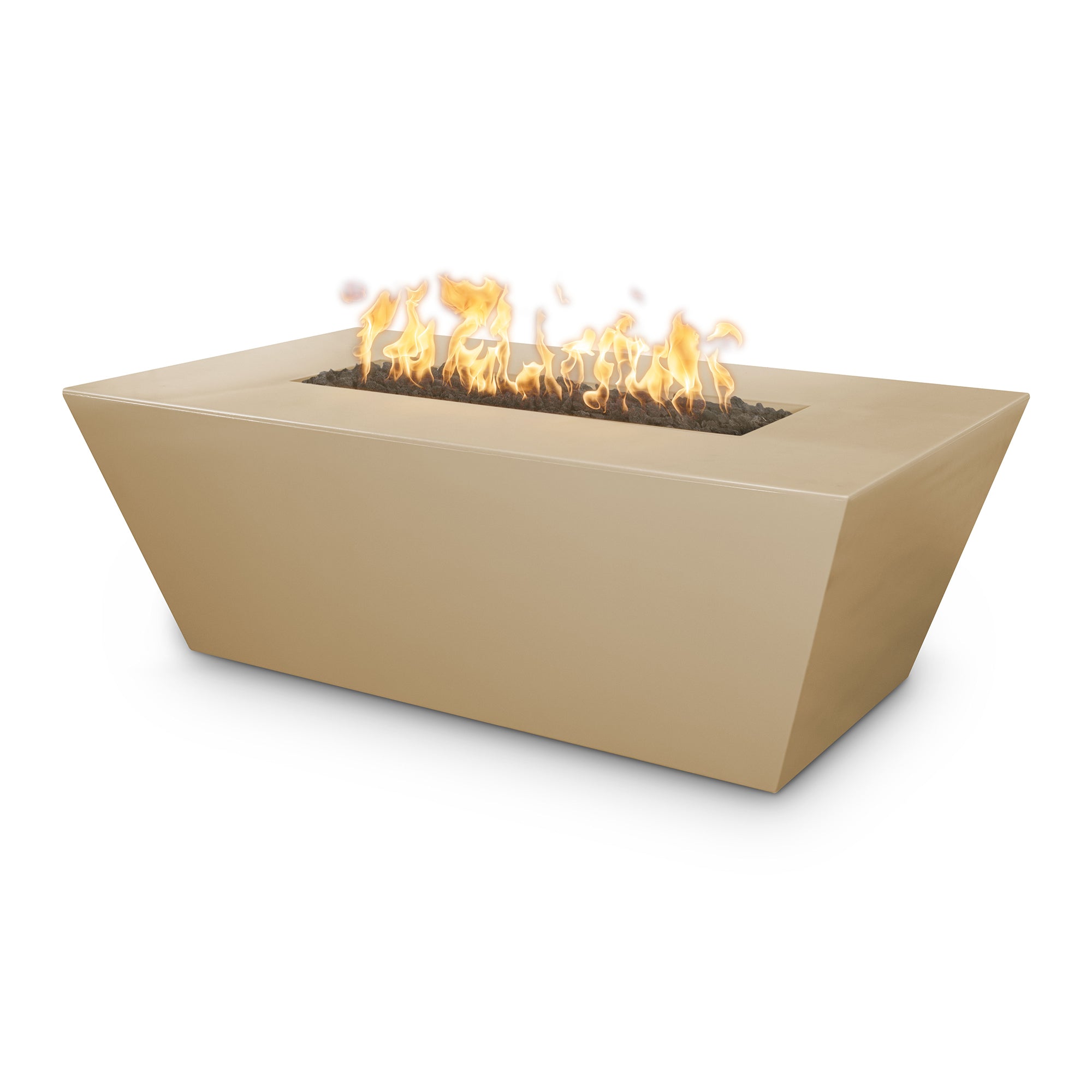 The Outdoor Plus 60" Rectangular Angelus Fire Pit - GFRC Concrete