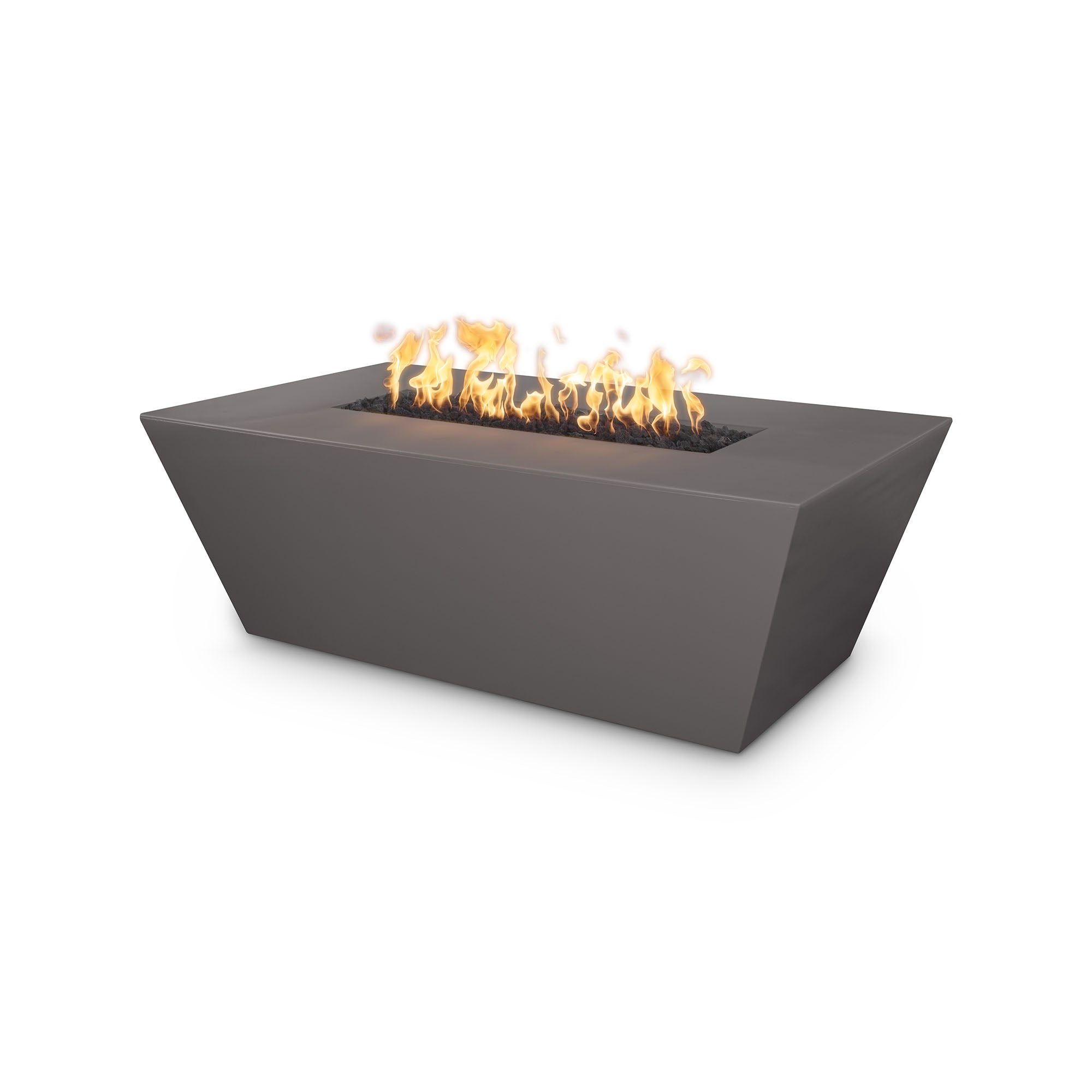 The Outdoor Plus 60" Rectangular Angelus Fire Pit - GFRC Concrete
