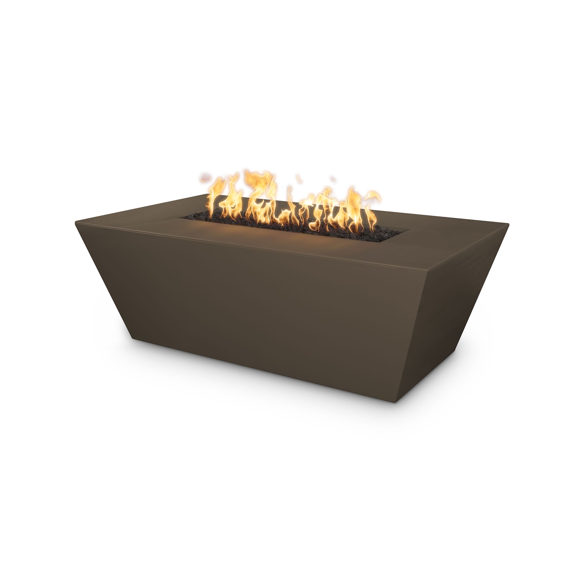 The Outdoor Plus 60" Rectangular Angelus Fire Pit - GFRC Concrete