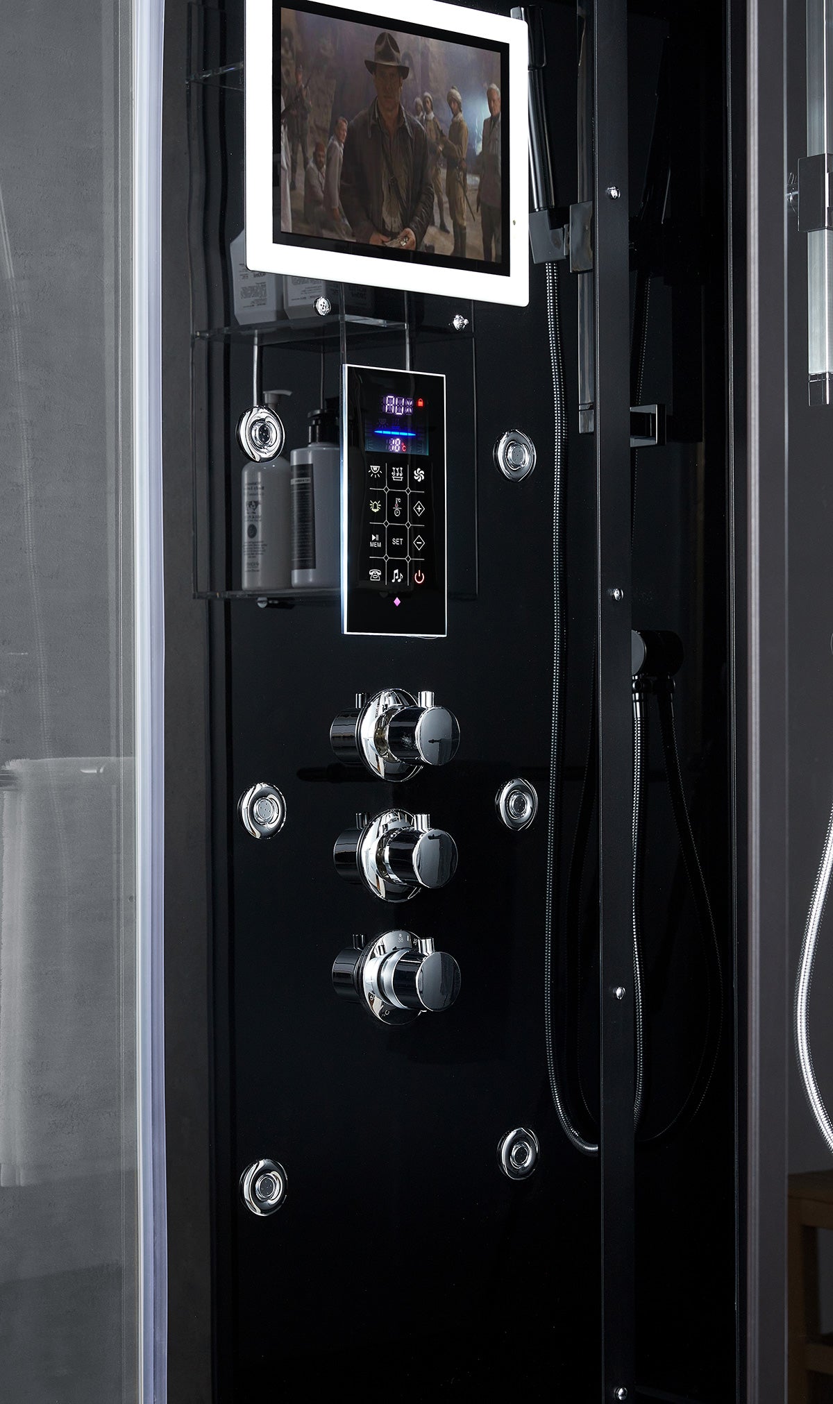 Maya Bath Platinum Arezzo Steam Shower w/ Built-In TV