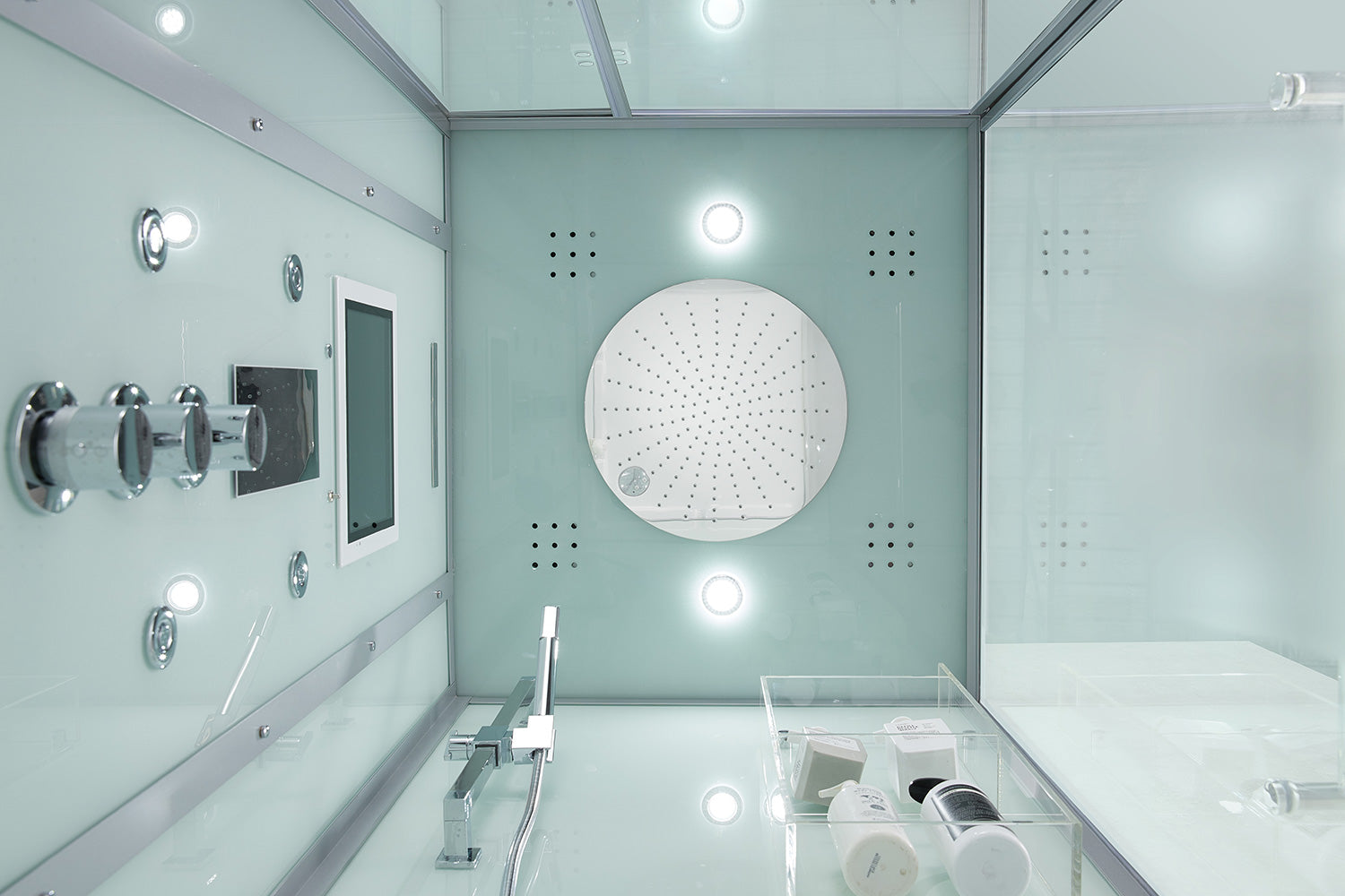 Maya Bath Platinum Arezzo Steam Shower w/ Built-In TV