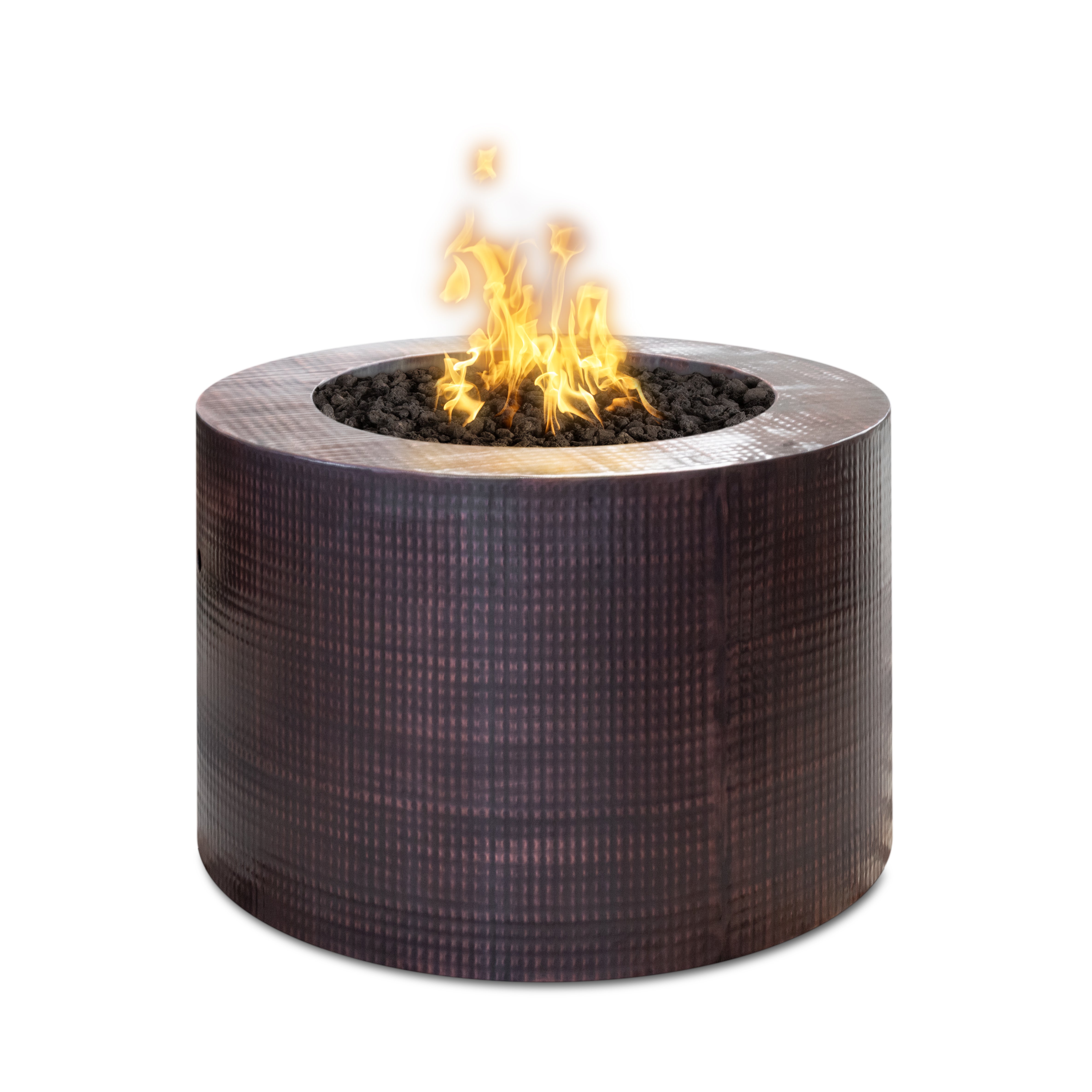 The Outdoor Plus 30" Round Beverly Fire Pit - Hammered Copper