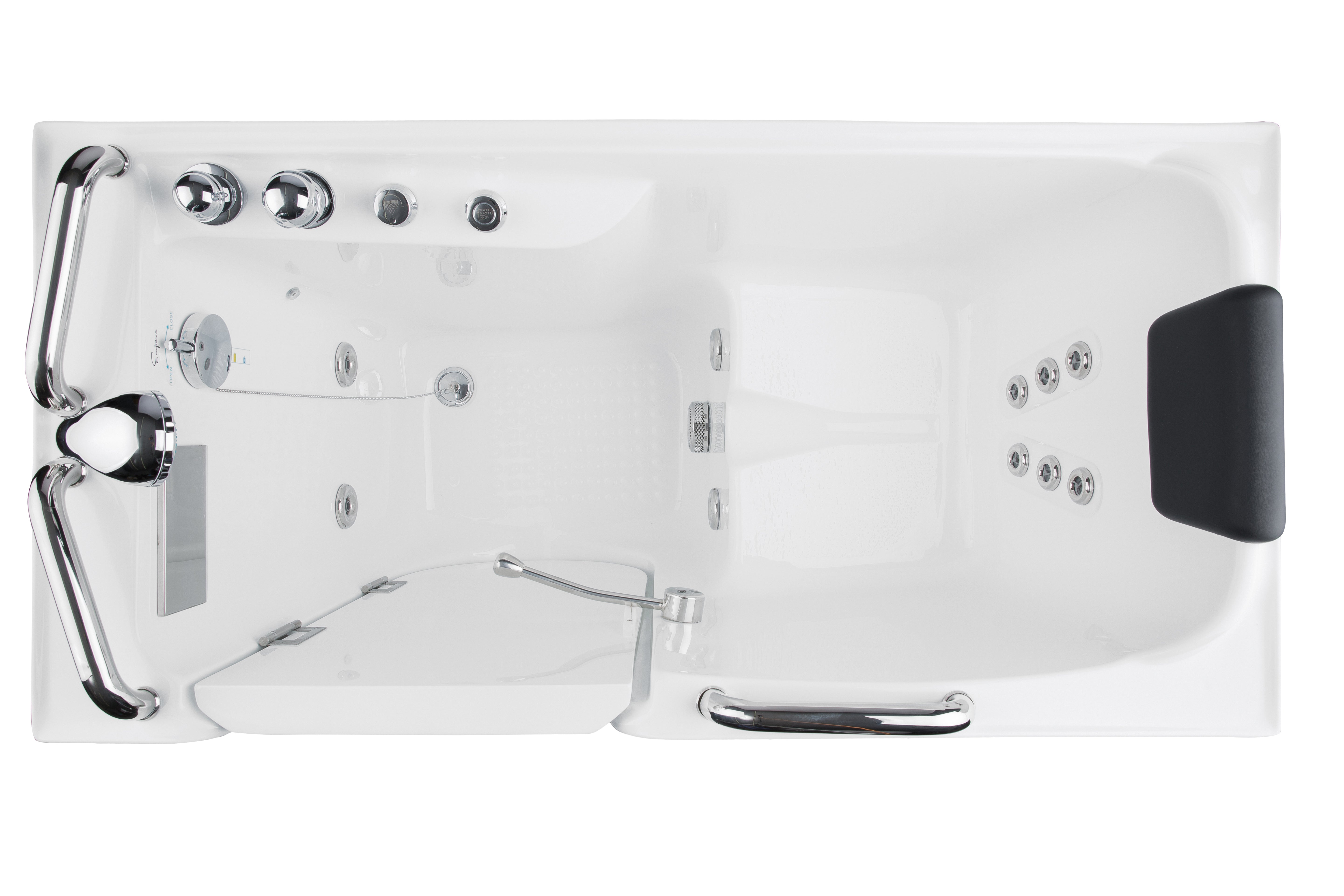 Empava-53WIT02 53" Walk-in Whirlpool Bathtub