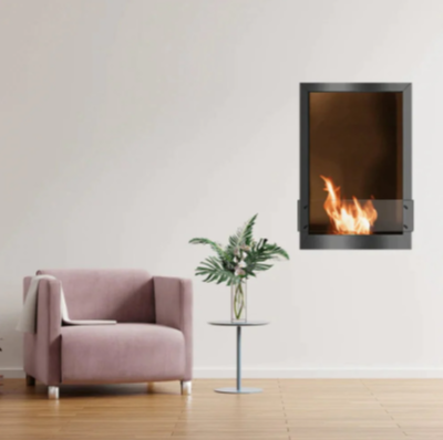 The Bio Flame 24" Firebox Double-Sided Ethanol Fireplace