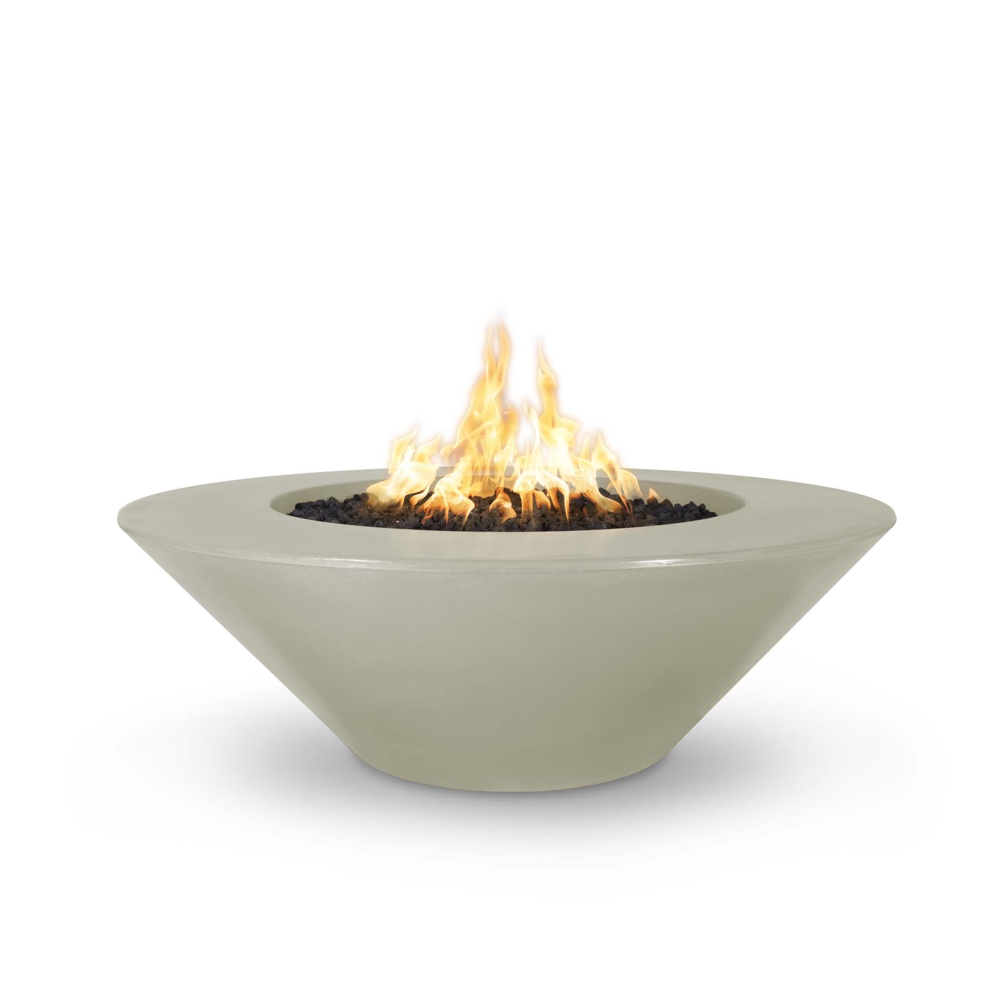 The Outdoor Plus 48" Cazo Round Fire Pit - Metal Powder Coated - Wide Ledge