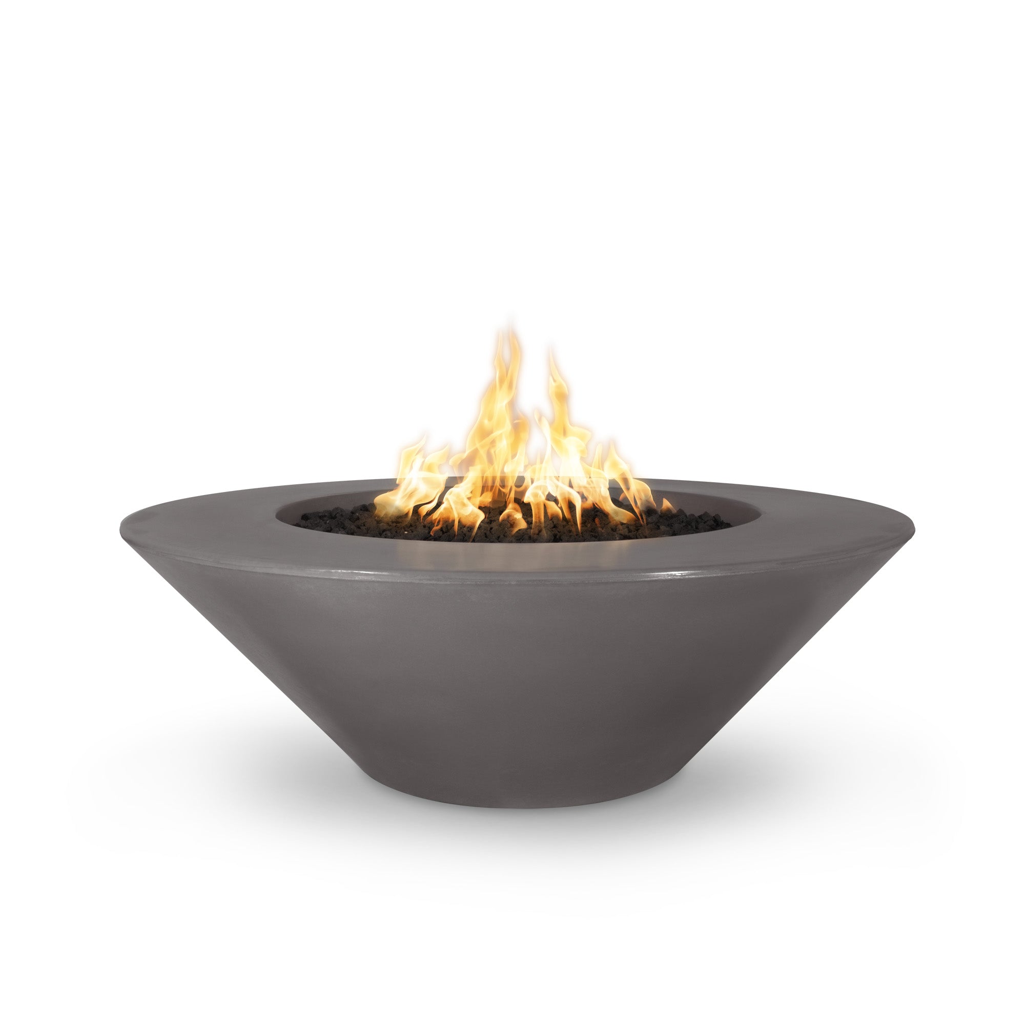 The Outdoor Plus 48" Cazo Round Fire Pit - Metal Powder Coated - Wide Ledge