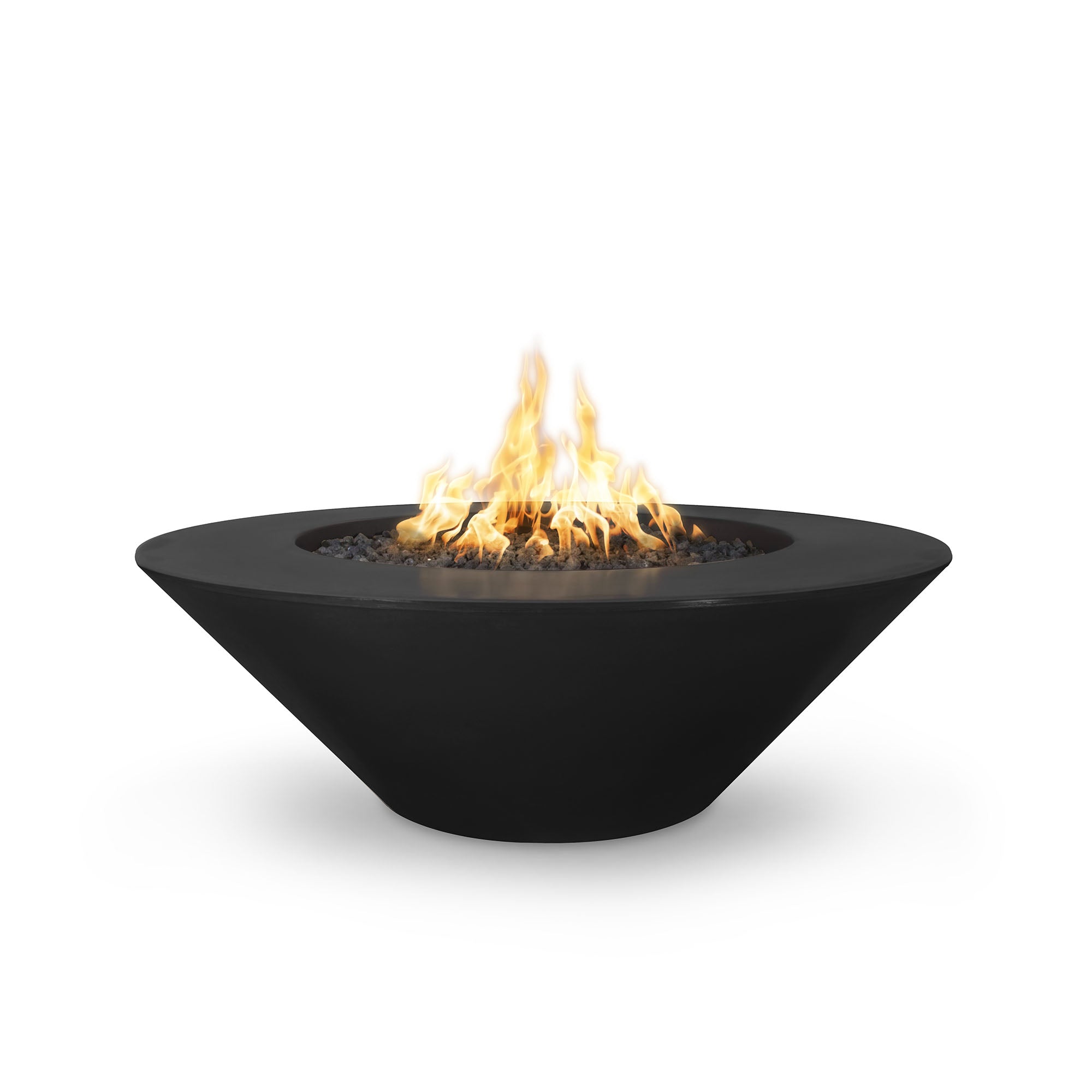 The Outdoor Plus 48" Cazo Round Fire Pit - Metal Powder Coated - Wide Ledge