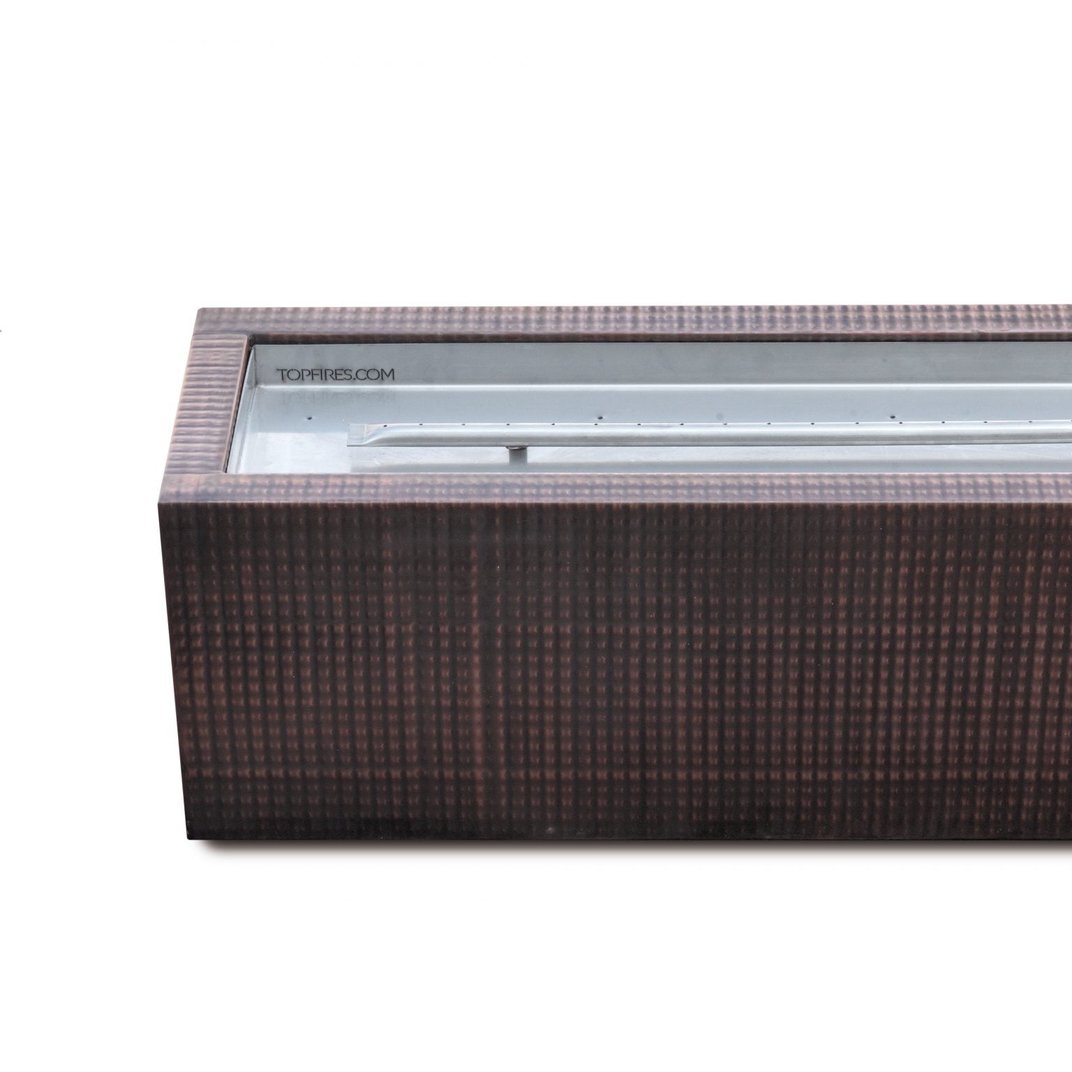 The Outdoor Plus 48" Rectangular Eaves Fire Pit - Hammered Copper