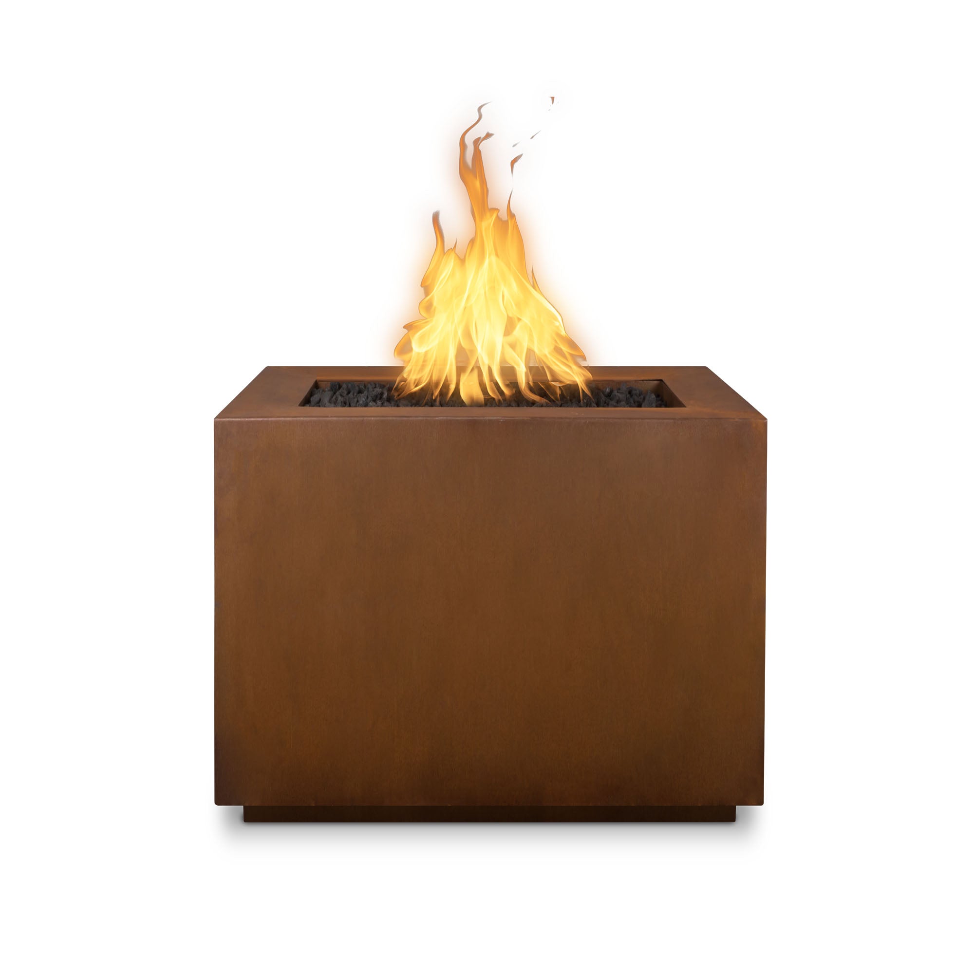 The Outdoor Plus 36" Square Forma Fire Pit - Corten Steel
