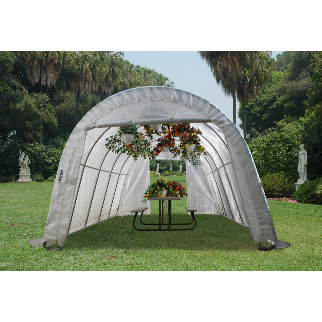 Rhino Shelters 22’W x 24’L x 12’H Greenhouse (House Style)