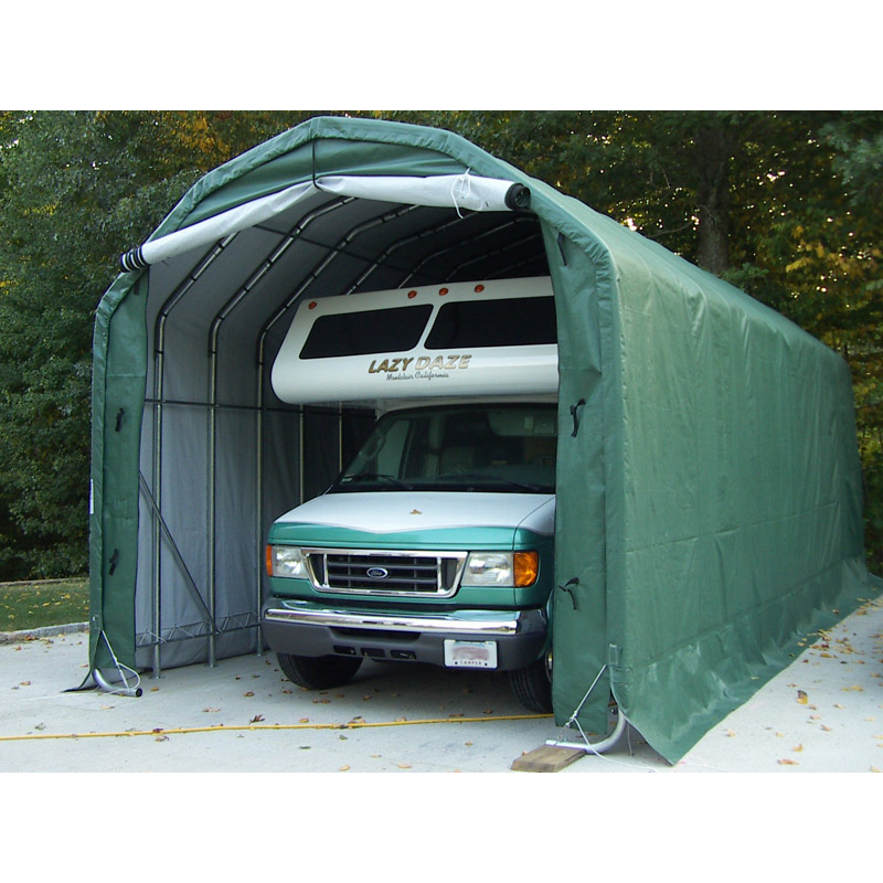 Rhino Shelters 12’W x 20’L x 12’H Instant Garage (Barn Style)