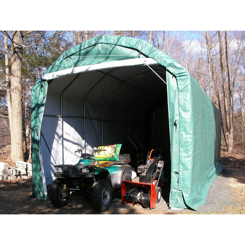 Rhino Shelters 12’W x 20’L x 12’H Instant Garage (Barn Style)