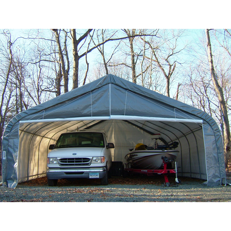 Rhino Shelters 22’W x 24’L x 12’H Instant Garage (Peak Style)