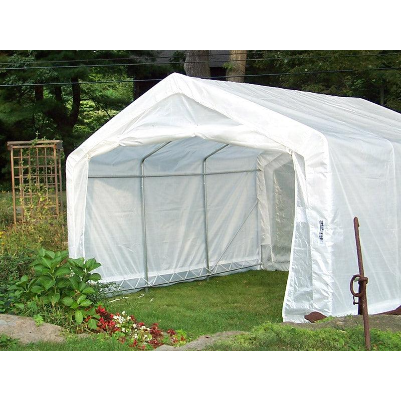 Rhino Shelters 12’W x 12’L x 8’H Greenhouse (House Style)
