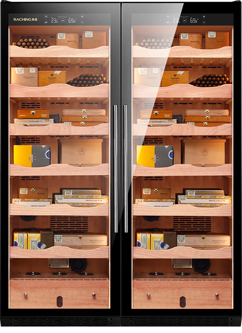 Raching CS600 Electronic Double Door Cigar Humidor Cabinet