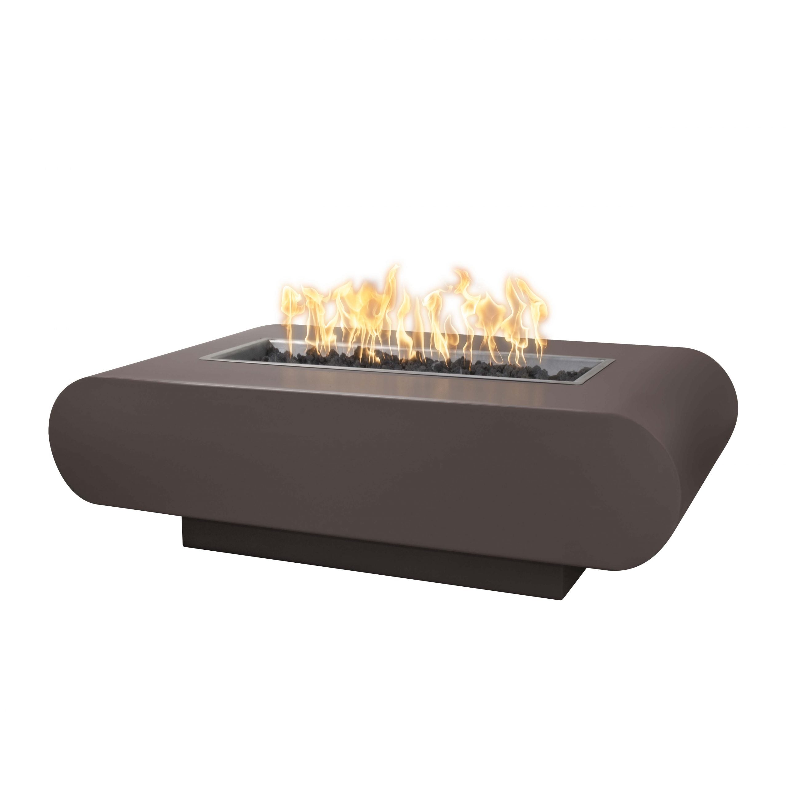 The Outdoor Plus 96" Rectangular La Jolla Fire Pit - Powder Coated Metal