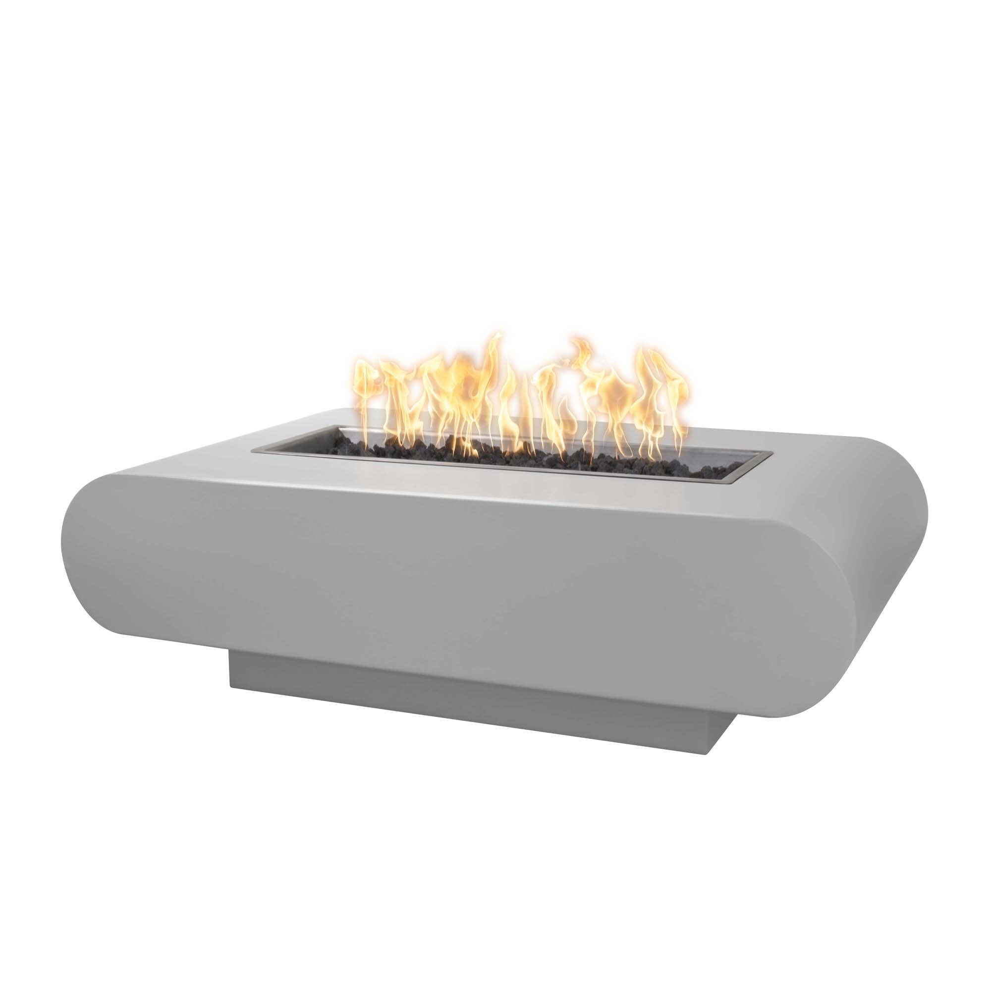 The Outdoor Plus 96" Rectangular La Jolla Fire Pit - Powder Coated Metal